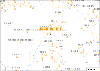 map of Japundžići