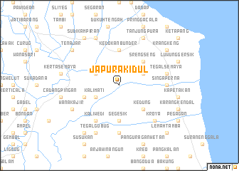 map of Japura-kidul