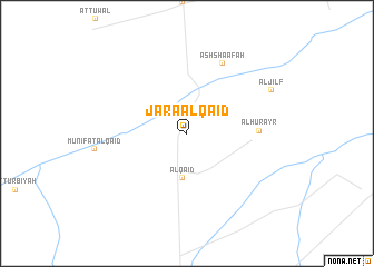 map of Jar‘āʼ al Qā‘id