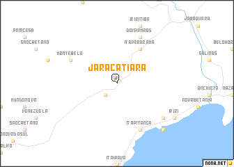 map of Jaracatiara