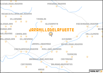 map of Jaramillo de la Fuente