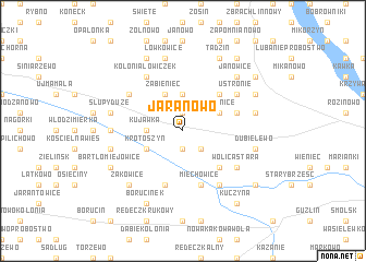 map of Jaranowo