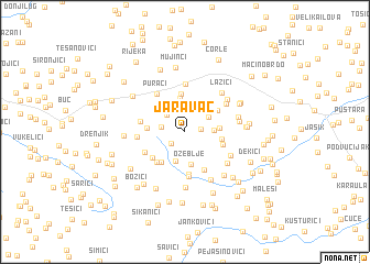 map of Jaravac
