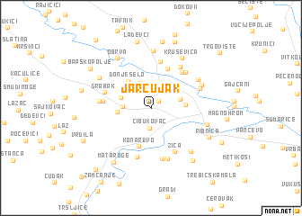 map of Jarčujak