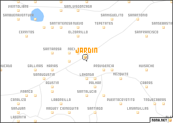 map of Jardín