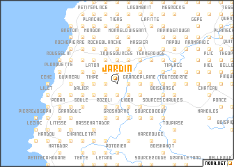 map of Jardin