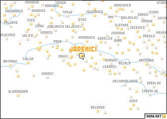 map of Jaremići