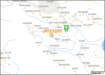 map of Jaresqān