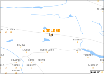 map of Järlåsa