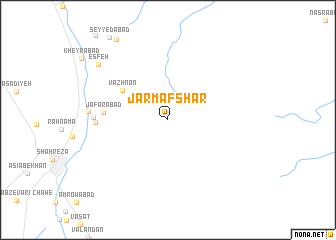 map of Jarm Afshār