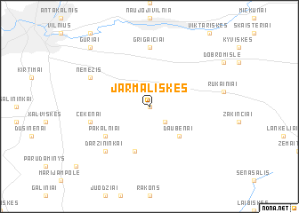 map of Jarmališkės