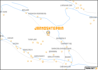 map of Jarmosht-e Pā‘īn