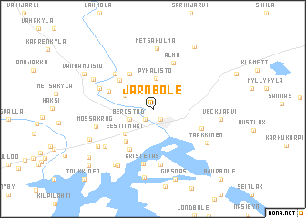 map of Järnböle