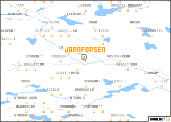 map of Järnforsen