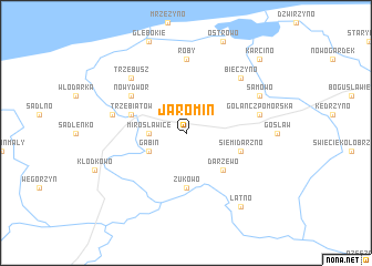 map of Jaromin