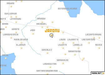 map of Jaronú