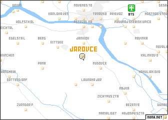 map of Jarovce