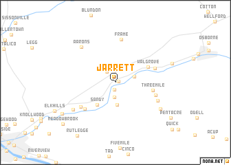 map of Jarrett