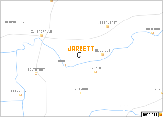 map of Jarrett