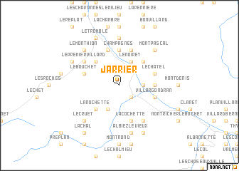 map of Jarrier