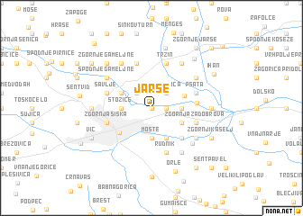 map of Jarše