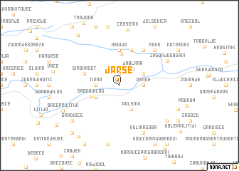 map of Jarše