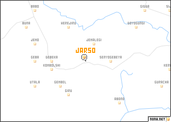 map of Jarso