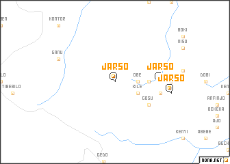 map of Jarso