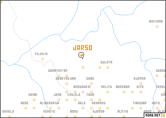 map of Jarso