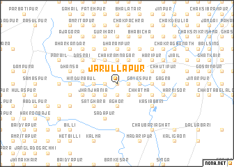 map of Jārullāpur