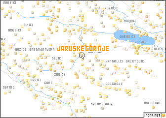 map of Jaruške Gornje