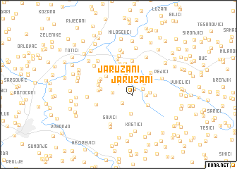 map of Jaružani