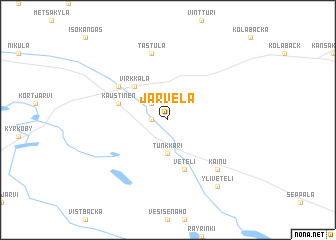 map of Järvelä