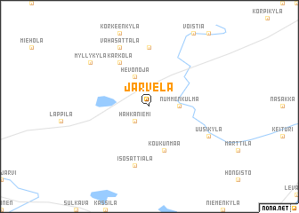 map of Järvelä