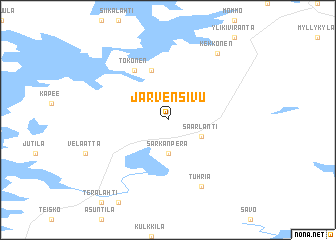 map of Järvensivu