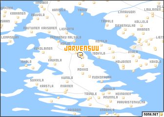 map of Järvensuu