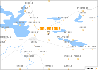 map of Järventaus