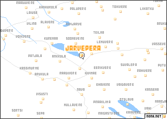 map of Järvepera