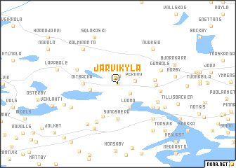 map of Järvikylä