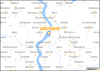 map of Jarzębina