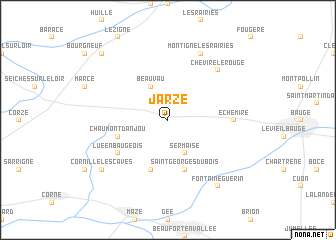 map of Jarzé