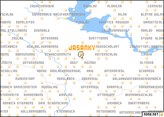 map of Jasánky