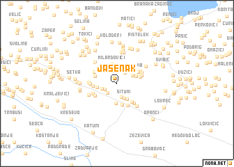 map of Jasenak