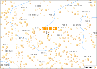 map of Jasenica