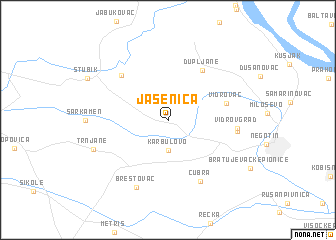 map of Jasenica
