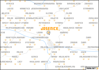 map of Jasenice