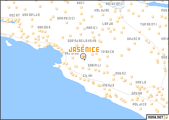 map of Jasenice