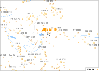 map of Jasenik