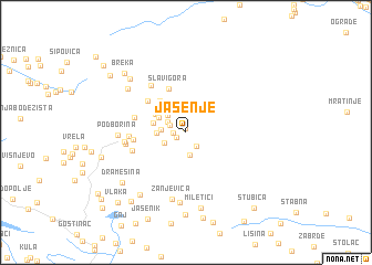 map of Jasenje