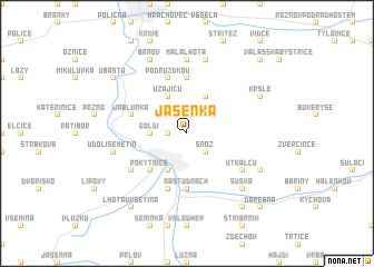 map of Jasenka